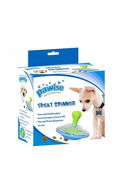 Pawise Treat Spinner-rotating Feeder Dog Toy