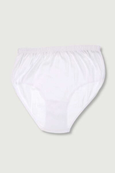 Tutku Γυναικεία λευκά εσώρουχα 2 συσκευασιών βαμβακερά ριμπ Bato