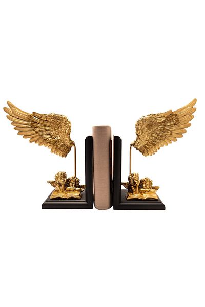 Gift Garden Χρυσή θήκη βιβλίου Angel Wing