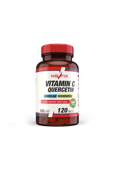Nevfix Vitamin C 120 Tablet Resveratrol Rosehip Aserola Cursetin