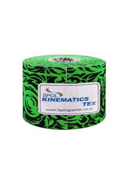 SPOL Patterned Kinesiotape Green