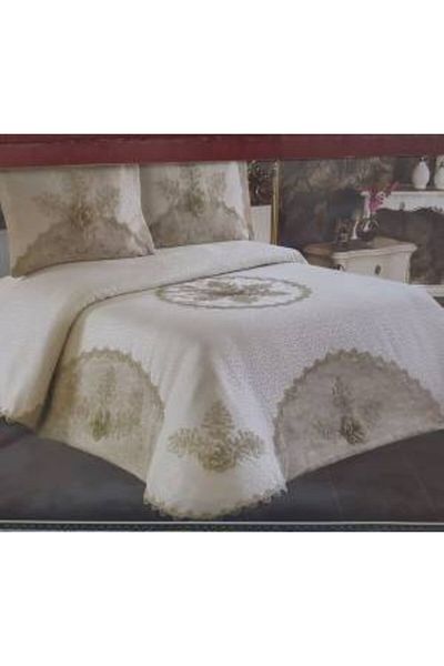 Orkide French Lace Embroidered Pique Set * Cream Brown