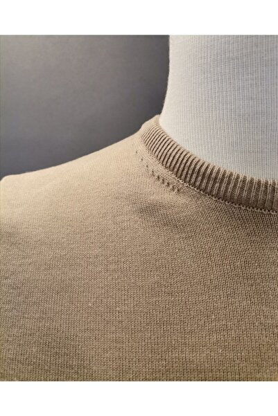 Brango 21009 Візон Велосипедний комір Чоловічий однотонний светр