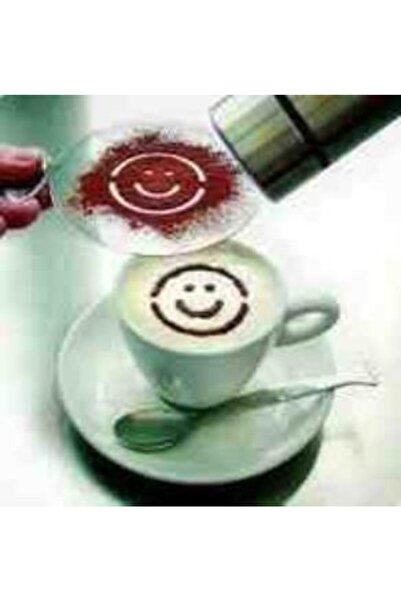 FırsatYeri 4lü Kek Pasta Tatlı Süsleme Şablonu Kahve Salep Süsleme Şekilleri