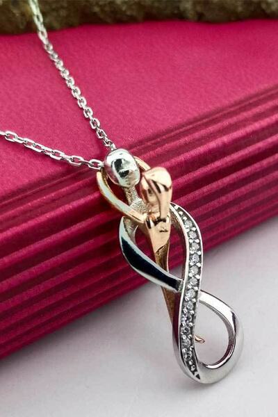 OTTOTESBİH 925 Ayar Gümüş Sonsuz Aşk Kolyesi