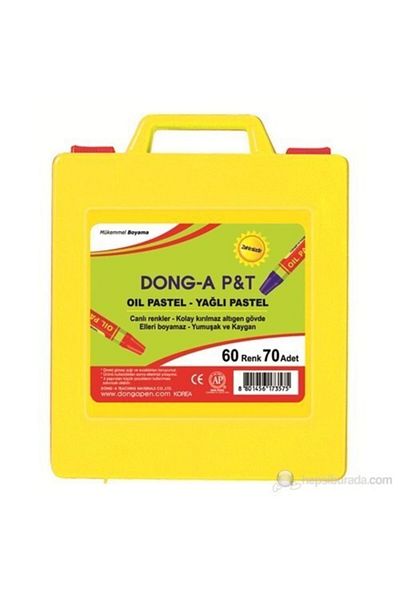 Dong-A طلاء باستيل / P&t / مع حقيبة بلاستيكية / 60 لونًا / 70 قطعة