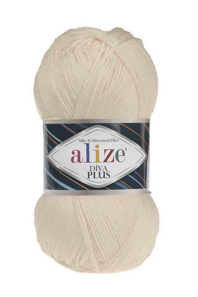 Alize حبل محبوك يدويًا من ديفا بلس بالعسل 160