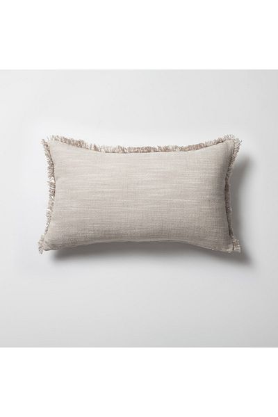 Fineroom Living " Soho " - Linen Tassel Throw Pillow 30x50 (Inner Pillow Included)