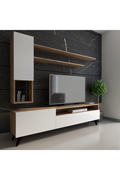 NEWLİNE Festival Tv Ünitesi X220-8 Çırağan - Parlak Beyaz