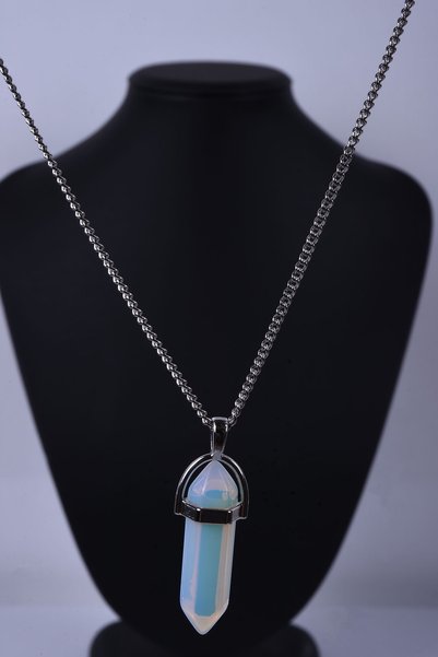 Taşmeran Opal Synthetic Stone Nail Necklace Tky0018