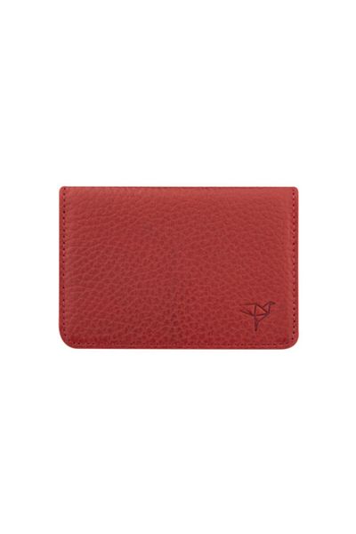 Garbalia 100% Χειροποίητο γνήσιο δέρμα Magnetic Dusty Rose Holder Card Portfolio