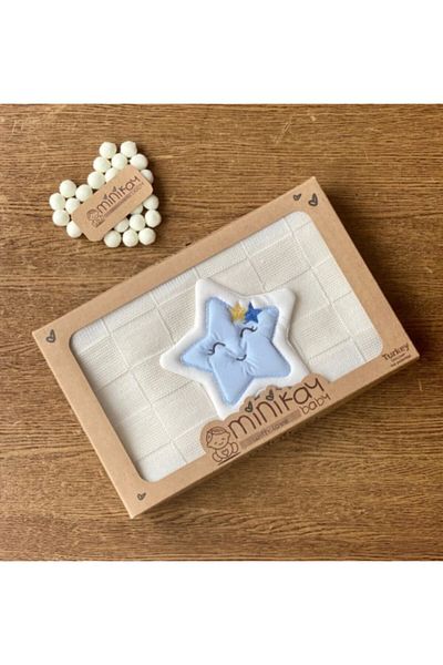minik ay Newborn Star Knitwear Blanket