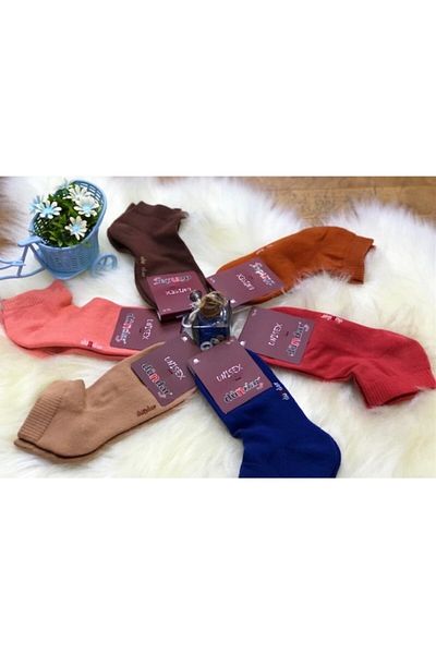 Dündar Pachet de 6 șosete unisex cu talpă cu prosop suplimentar