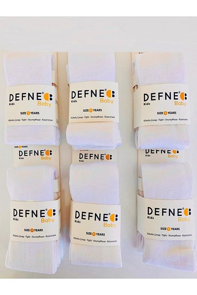 Defne جوارب طويلة قطنية معطرة للأطفال بعمر 3-9 سنوات، عبوة من 6 قطع