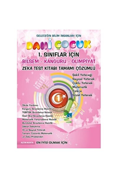 Altın Nokta Yayınları Altın Nokta 1. Sınıf Dahi Çocuk Zeka Test Kitabı