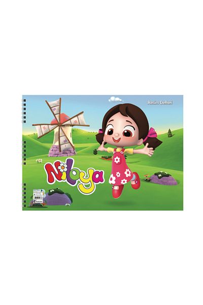 KESKİN COLOR Niloya 25x35cm 15 Sheets Spiral Picture Notebook 110 grams (Pack of 4)