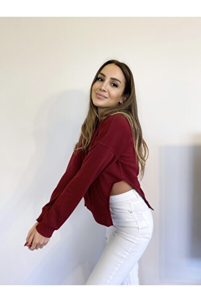 Kadın Bordo  Ashley Oval Sweatshirt