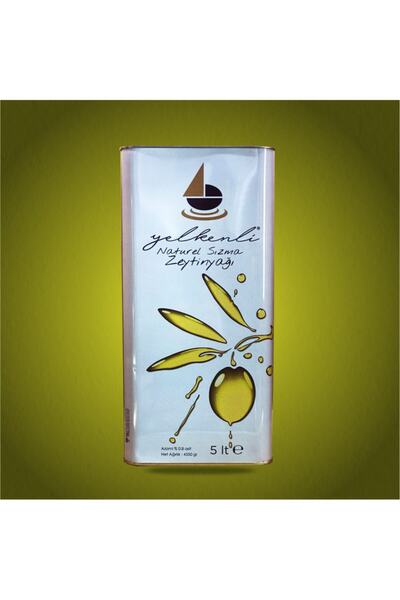 YELKENLİ ZEYTİNYAĞI Yelkenli Naturel Sızma 5 Litre Soğuk Sıkım Zeytinyağı