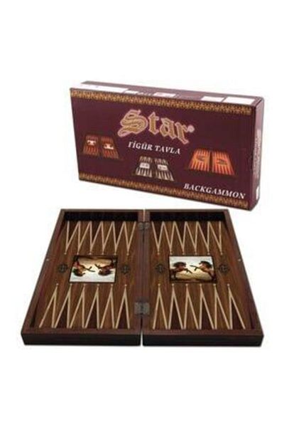Star Oyun Brown Figured Horse Backgammon