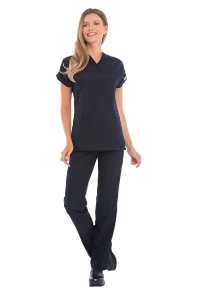 VEHBİ Uniformă pentru femei medic-asistentă, din țesătură elastică Lycra, set...