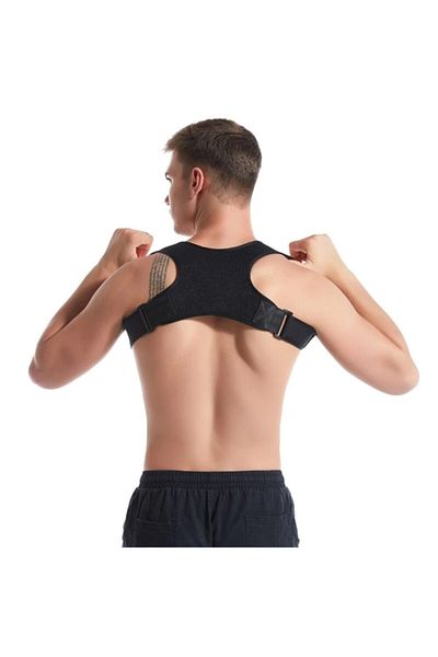 Ankaflex Unisex Μαύρο Anti-Humpback Posturex Μαγνητικός κορσές όρθιας στάσης Ρυθμιζόμενος