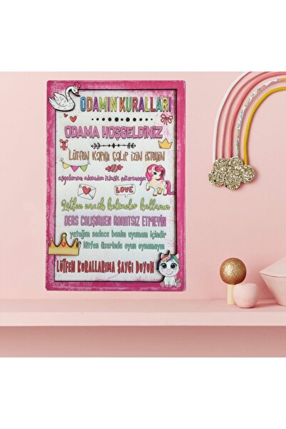 Filemo tasarım Çocuk Odası 3d Kabartmalı Pano Tablo-20x30 Cm.