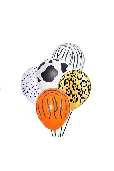 era balon Safari Themed Mixed Balloon 10 Pieces