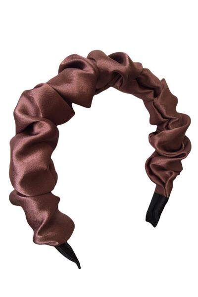 CSR AKSESUAR Sienna Color Satin Gathered Crown