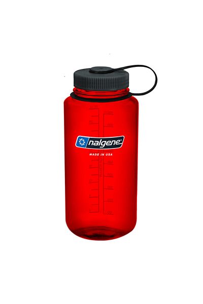 NALGENE زجاجة مياه تريتان بغطاء أحمر/أسود سعة 32 أونصة Nal2178.32