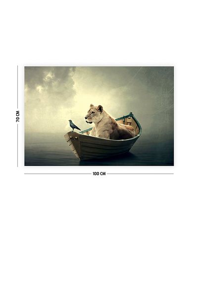 Vagonik Σουρεαλικό χαλί τοίχου Tiger And Crow 70 Χ 100 εκ.