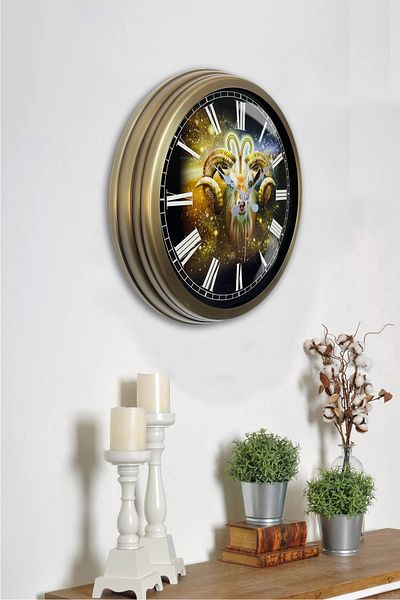 Kasva Concept Ceas de perete din metal anticat 40 cm