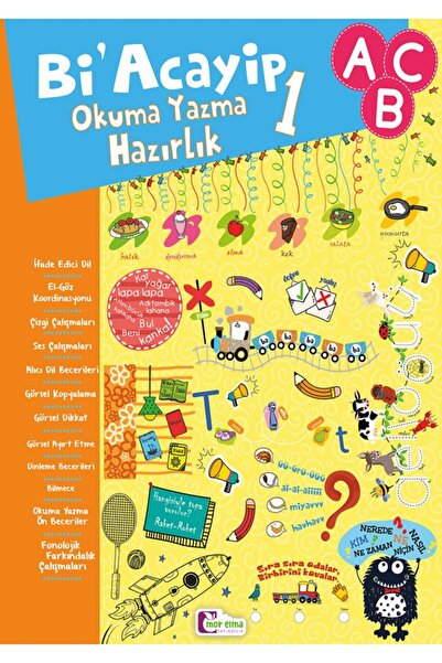 Mor Elma Yayıncılık Bi'acayip Okuma Yazma Hazırlık 1 - Okul Öncesi Eğitim