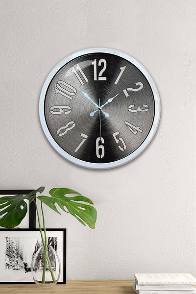 Kasva Concept Gift 40 cm White Metal New Wall Clock