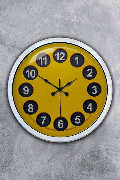 Kasva Concept Gift 40 cm White Metal Vintage Telephone Wall Clock
