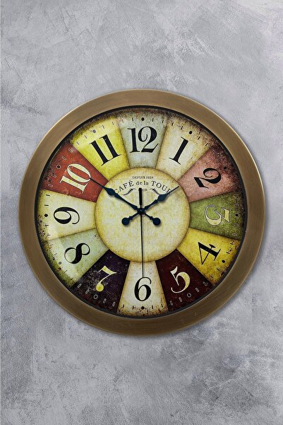 Platin Saat ساعة حائط حائط معدنية عصرية مقلوبة 36 سم هدية