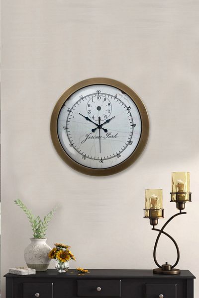 Kasva Concept 36 cm Antique Metal Design Wall Clock