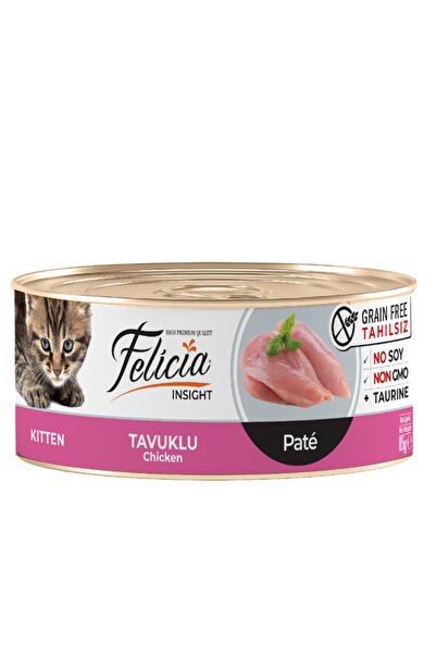 Felicia Tahılsız 85 Gr Yavru-tavuklu Kıyılmış Yaş. Kedi Maması