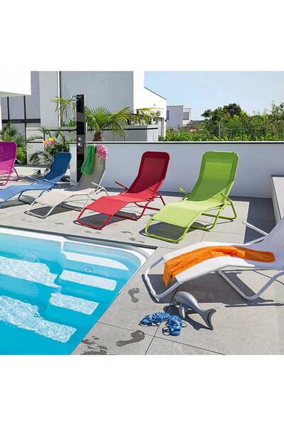 Evinizin Atölyesi Katlanır Metal Şezlong