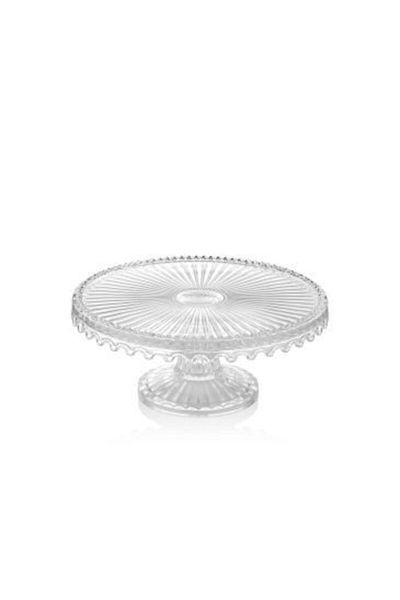 The Mia Glass Round Presentation Plate 21 cm
