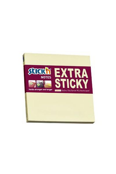 Gıpta Hopax Stickn Adhesive Note Paper Extra 90 Yp 76x76 Pastel Yellow 21660