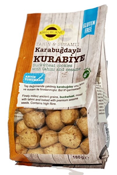KİREÇBURNU FIRINI Tahinli Ve Susamlı Karabuğdaylı Kurabiye (GLUTENSİZ) 180 G X 2 Paket