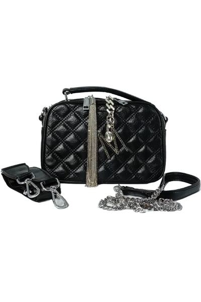 KRISTE BELL Kadın Ithal El Ve Omuz Çantası Küçük Boy Iki Bölmeli Kapitone Des...