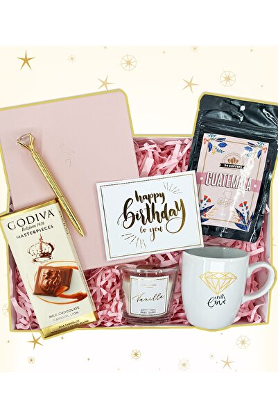 Uniq34 Kız Arkadaşa Filtre Kahveli Doğum Günü Hediye Kutusu