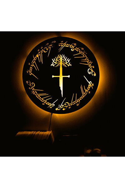 Lord of the Rings Yüzüklerin Efendisi Narsil Led Işıklı Tablo
