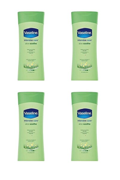 Vaseline لوشن الجسم المنعش بالصبار 200 مل × 4 قطع