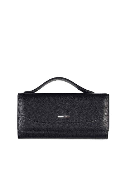 Aka Deri 459 %100 натуральна шкіра жіночий гаманець чорний