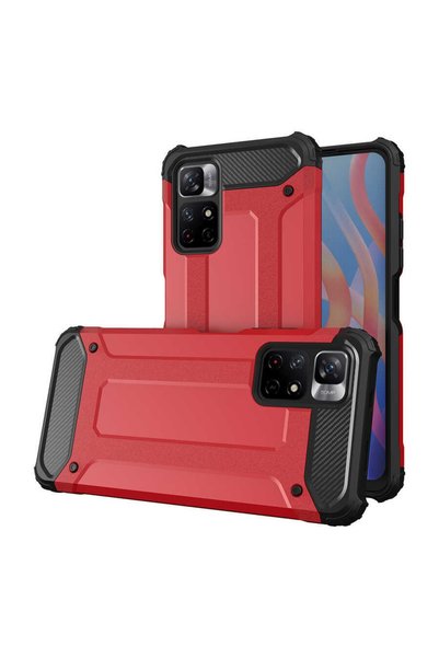 noktaks حافظة لهاتف Xiaomi Poco M4 Pro 5g بطبقة مزدوجة من السيليكون الملون