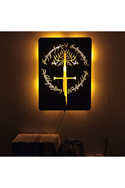 Lord of the Rings Yüzüklerin Efendisi Narsil&gondor Led Tablo