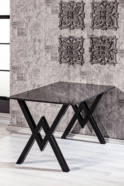 SANDALİE Matrix Wega Bendir Mermer Desen 85x130 Mutfak Masası