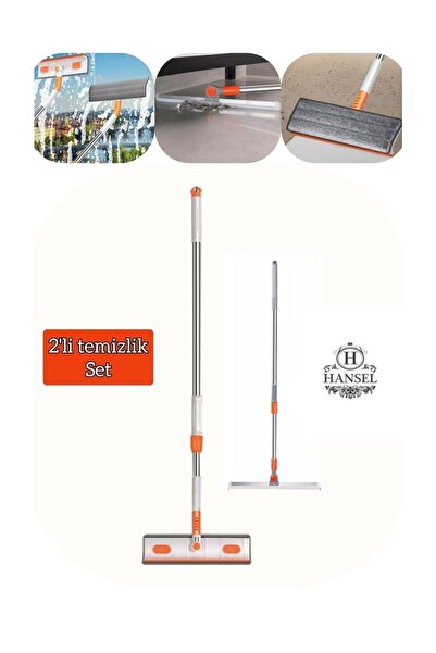 Hansel Teleskopik Cam Sil, 360 Derece Dönebilen Çekçek, Büyük Boy Mandallı Ca...